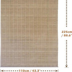 Cortina Persiana de Madera Incluye Accesorios, Estor de Bambú Enrollable para Ventana y Puerta (DIMENSIONES ANCHO X LARGO)