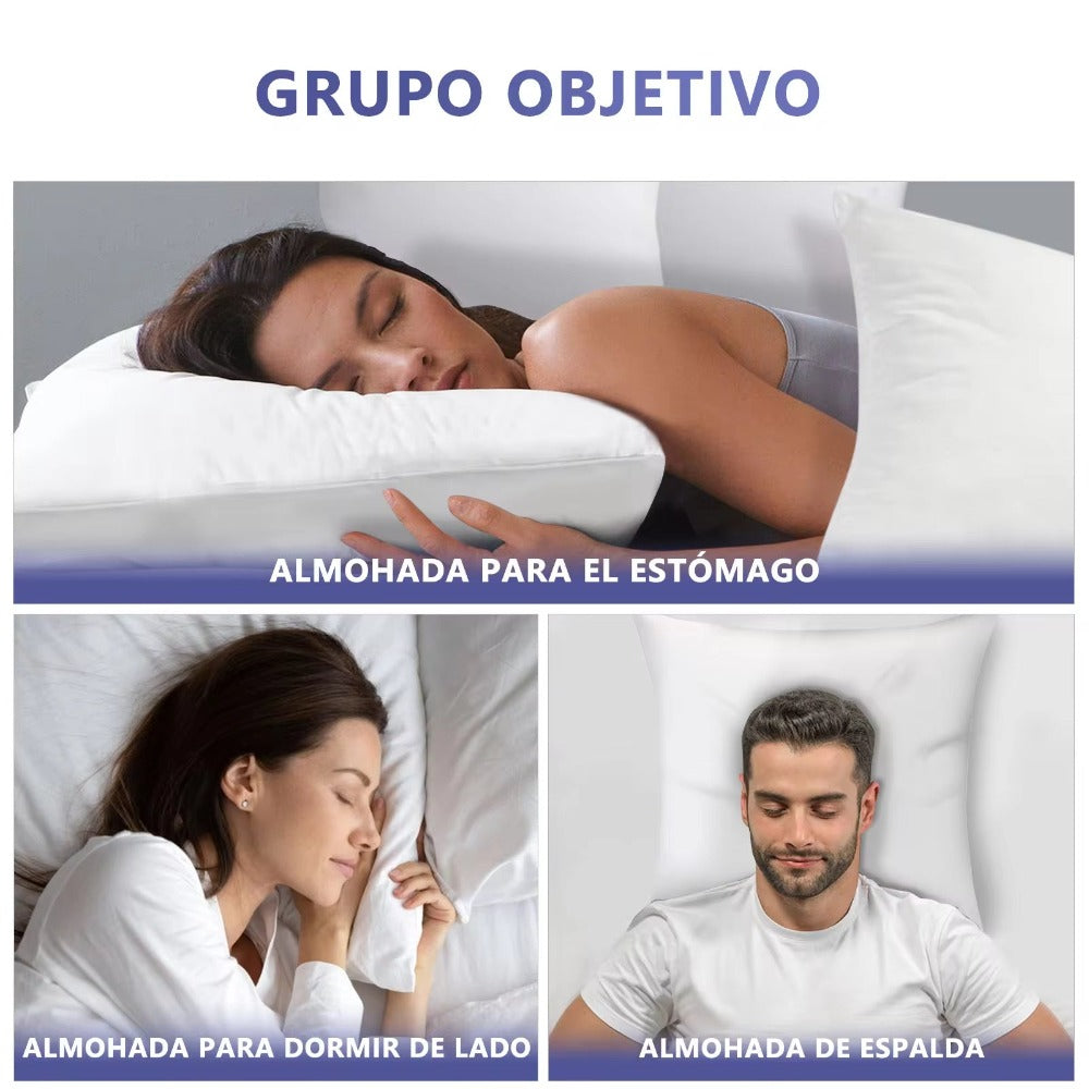 Relleno Cojín de Fibra Hueca Siliconada Alta Recuperacion 2 / 4 Unidades, Guata Poliester 100% Indeformable, Antialérgico, Hipoalergénico, Adaptable a Todas las Fundas, Suave, Mullido, Transpirable