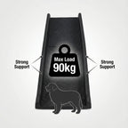 Rampa de seguridad para perros, rampa plegable para perros, 155X40 cm, con tela antideslizante y asas, rampa para perros, escalón para perros, rampa para mascotas, ayuda de acceso para perros/gatos/mascotas