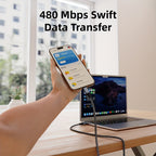 Cables USB-C de carga rápida 240W para portátil tableta y móvil | 240W y 100.58cm y 6 piezas