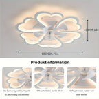 Ventilador de techo con luz LED para sala de estar y dormitorio | control remoto