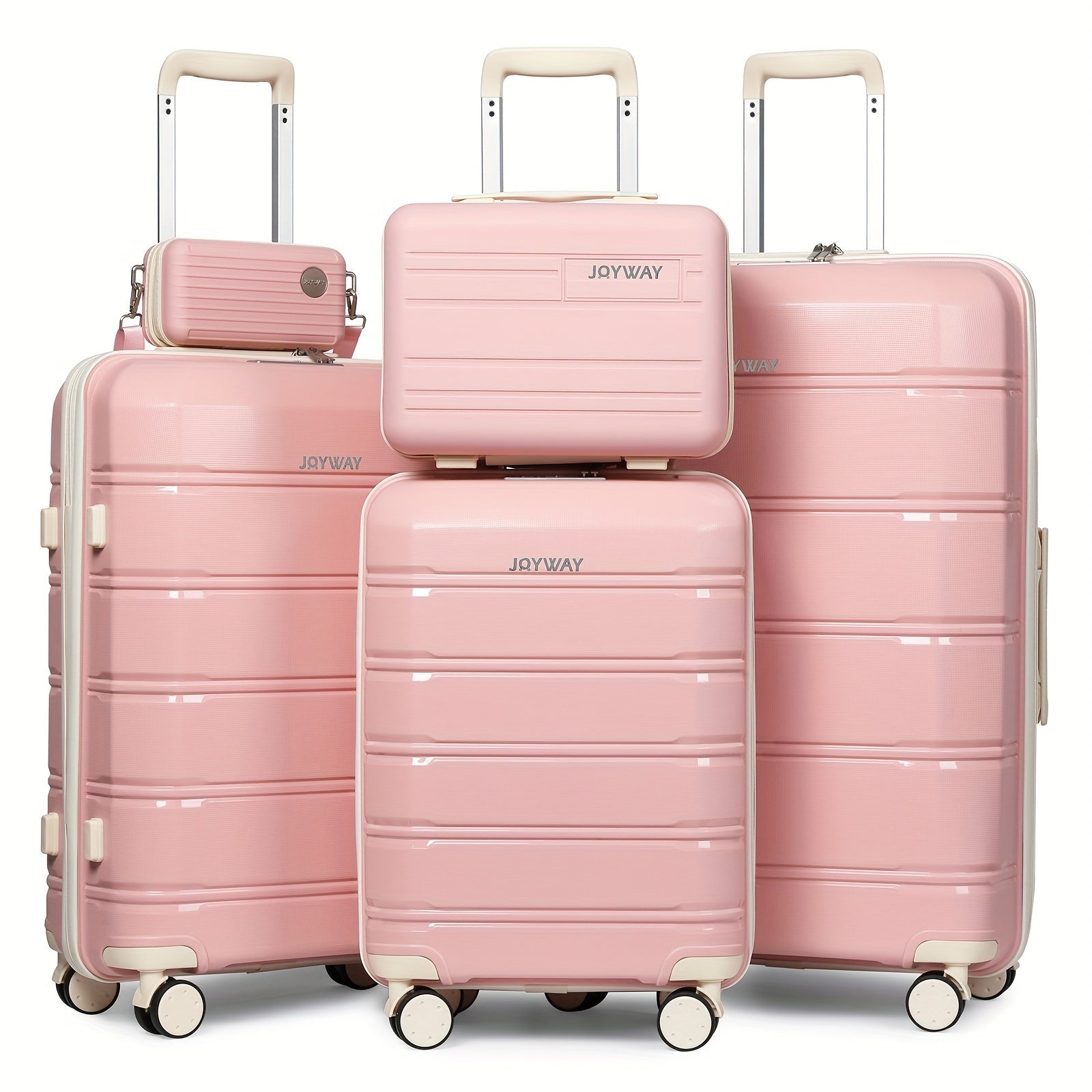 Juego de equipaje de viaje Joyway, 20 pulgadas, 24 pulgadas, 28 pulgadas, juego de equipaje de mano, con ruedas giratorias, bolsa de viaje y neceser