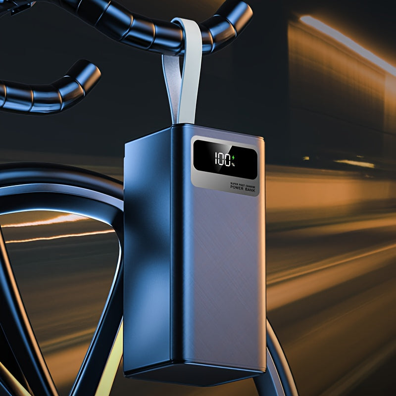 Batería externa | Batería Externa Portátil de 100000Mah de Capacidad Ultra Grande, Carga Súper Rápida de 22.5W, Pantalla Digital Inteligente