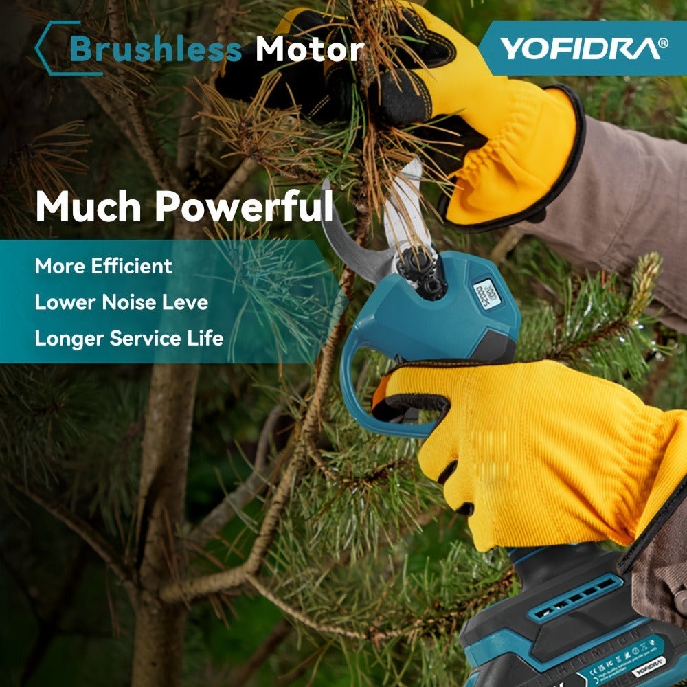 Tijeras de podar eléctricas inalámbricas con motor sin escobillas, máquina de podar eléctrica inalámbrica adecuada para podar, jardinería, árboles frutales y viñedos