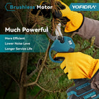 Tijeras de podar eléctricas inalámbricas con motor sin escobillas, máquina de podar eléctrica inalámbrica adecuada para podar, jardinería, árboles frutales y viñedos