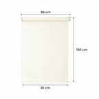 Persiana Enrollable para Ventana • CREMA • 32 tamaños • BOJANEK MINI PERSIANA ENROLLABLE • soportes ajustables • instalación sin taladro • persiana con mecanismo de cadena • cubierta protectora solar • ideal para salas, dormitorios, cocinas, oficinas • pe