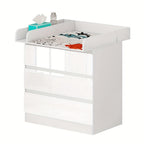 1 unidad de cajones de almacenamiento, cómoda con estantes extraíbles con adicionales, organizador de almacenamiento, muebles para el hogar, puede ser un tocador, organizador, gabinete con estantes y 3 cajones, dormitorio, sala de estar, baño, blanco