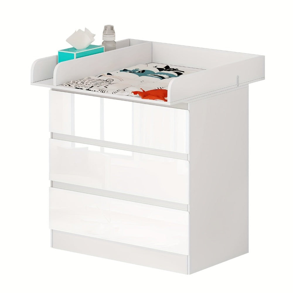1 unidad de cajones de almacenamiento, cómoda con estantes extraíbles con adicionales, organizador de almacenamiento, muebles para el hogar, puede ser un tocador, organizador, gabinete con estantes y 3 cajones, dormitorio, sala de estar, baño, blanco