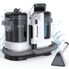 Lubluelu 16500Pa Máquina de limpieza de manchas de alto rendimiento, Limpiador de manchas de fuerte succión, Dispositivo de limpieza de telas con tanque de agua dual, Incluye 3 aditivos, Removedor de manchas no tóxico para alfombras, desorden de mascotas,