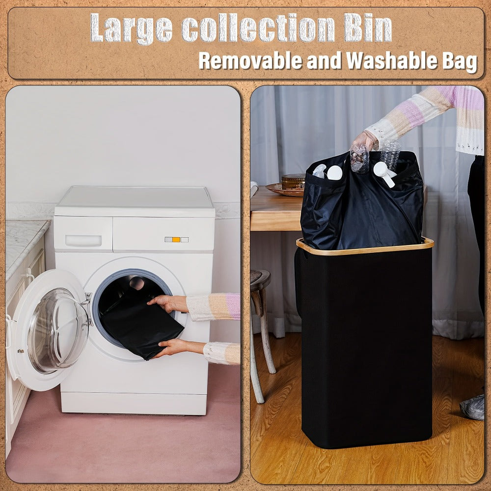 Cubo de recolección de residuos doméstico de tela Oxford 900D, cubo de basura de cocina de gran capacidad de 70/100 litros, colector de botellas plegable, caja de almacenamiento para juguetes variados, contenedor de recolección, adecuado para las necesida