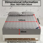 1 Protector de colchón impermeable cómodo, sábana ajustable impermeable suave y transpirable con tecnología Soundwave, funda de colchón de color sólido sin ruido, adecuada para apartamentos, dormitorios, hoteles, habitaciones de invitados y residencias de