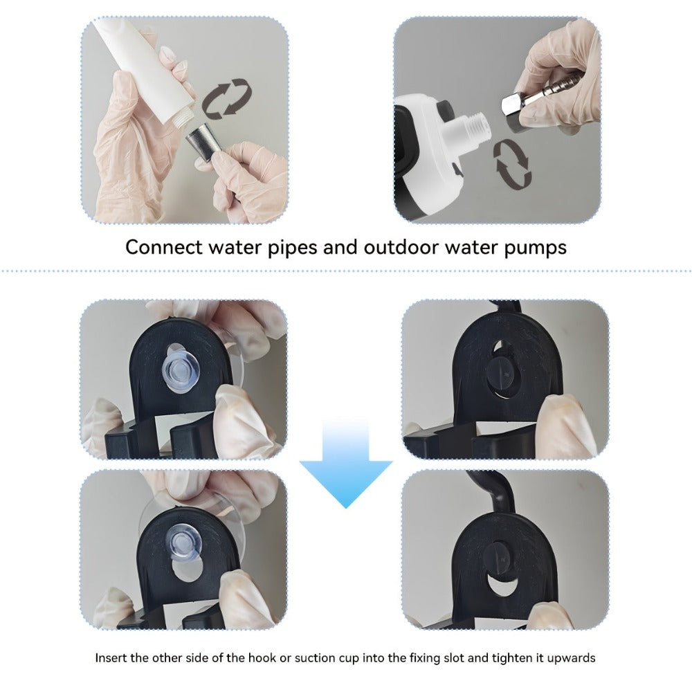 Bomba de ducha de camping recargable portátil multifuncional - Cabezal de ducha para exteriores de 2000 mAh, puede extraer agua de un cubo, adecuada para camping, viajes, baño de mascotas, lavado de coches y jardinería | Bomba de ducha de camping de mano,