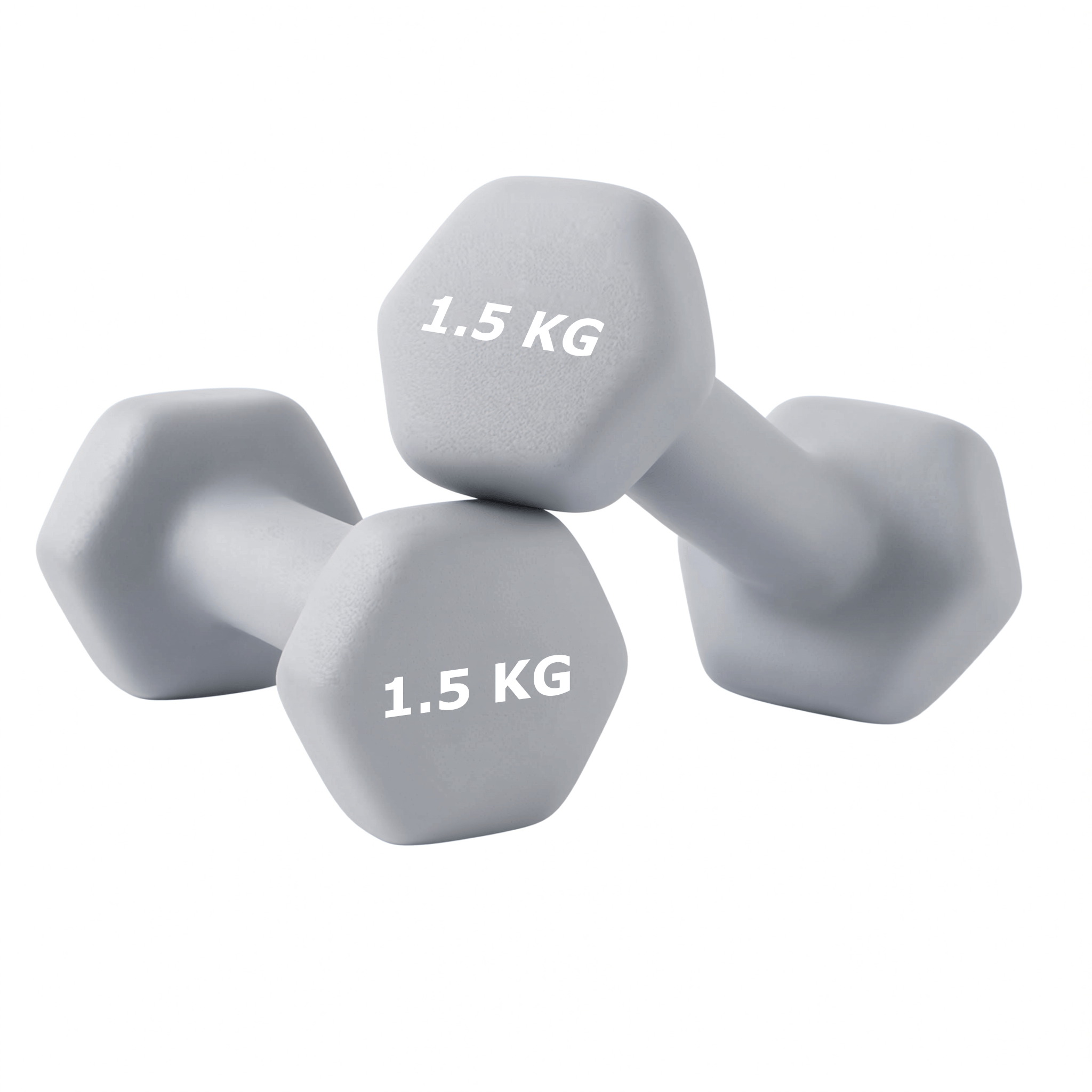 2 piezas - mancuernas de mango curvo ergonómico 0,5 kg / 1 kg / 1,5 kg / 2 kg / 3 kg / 4 kg / 5 kg / 6 kg un par de equipos de entrenamiento de peso de fitness de gimnasio doméstico no deslizante equipo de entrenamiento de yoga gris para hombres y mujeres