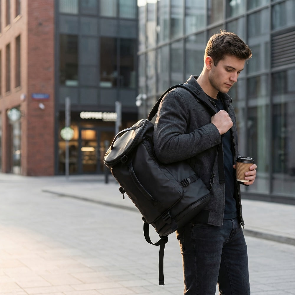 Mochila Deportiva para Hombre, Compartimento Independiente para Zapatos, Bolsa Interior con Separación Seca y Húmeda, Senderismo, Ciclismo, Deportes al Aire Libre, Baloncesto, Mochila de Fútbol, Mochila de Viaje de Gran Capacidad