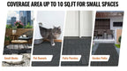 44 piezas de baldosas de composite para terraza exterior de 29.97 X 29.97 cm, pisos entrelazados para terraza, baldosas de piso de terraza rápidas, pisos impermeables para patio, balcón, jardín y exteriores, 44 baldosas por caja de 43.05 pies cuadrados, 1