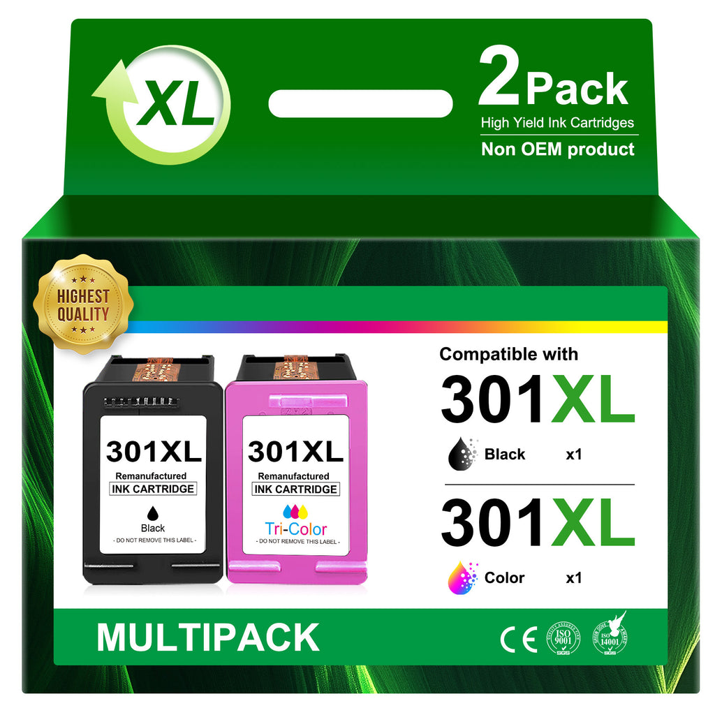 Cartucho de tinta | Cartuchos de tinta 301XL Compatibles con HP 301 XL 301XL para HP Envy 4500 5530 4502 5534 5532 4504, DeskJet 2540 1010 2544