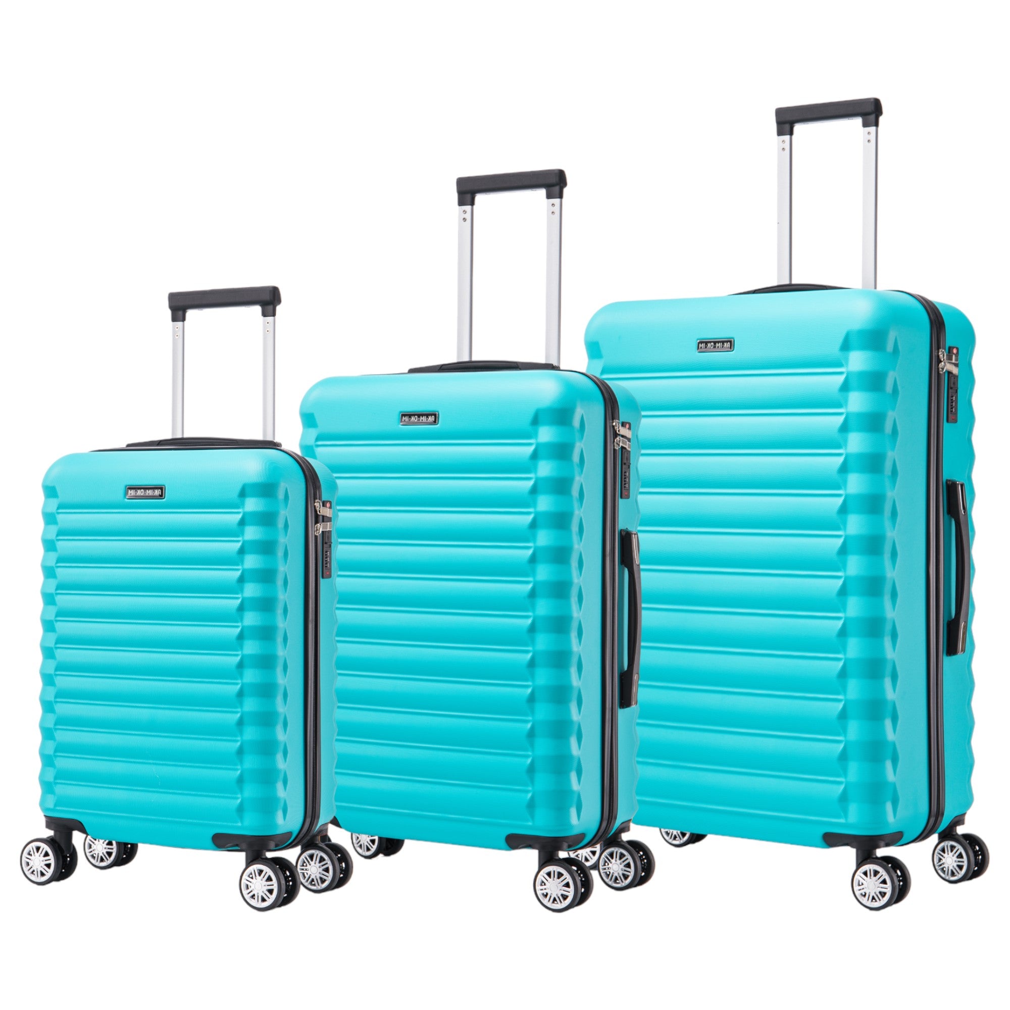 Conjunto de Maletas de Viaje Elegantes: Carcasa Ligera, Cerradura Numérica, 4 Ruedas Giratorias 360, Asa Telescpica de Aluminio Aleado Juego de Maletas Maleta ( 6999 M001 8008 6020 )