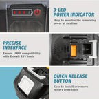 Pack de baterías de 8 Ah con cargador doble | Herramientas compatibles de 14,4 a 18 V