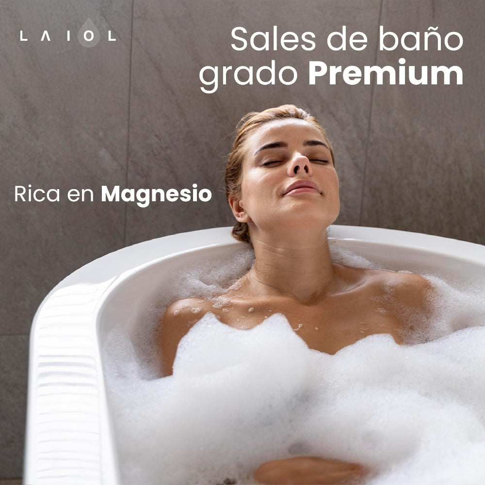 Sales de Epsom para Baño y Pediluvio 500g, Sulfato de Magnesio de Alta Pureza, Disolución Rápida, Ideal para Bañera, Spa en Casa, Cuidado Personal y Rutina de Bienestar Diario