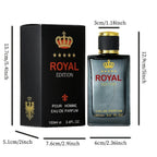Colonia para hombre de lujo floral, 100 ml/3.4 fl.oz, eau de toilette de larga duración con notas cítricas y florales. Una fragancia premium para citas, uso diario y un excelente regalo para el Día del Padre, perfume para el cabello.