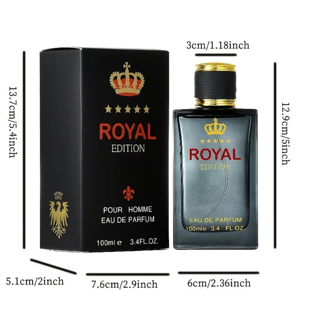 Colonia para hombre de lujo floral, 100 ml/3.4 fl.oz, eau de toilette de larga duración con notas cítricas y florales. Una fragancia premium para citas, uso diario y un excelente regalo para el Día del Padre, perfume para el cabello.