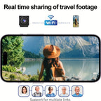 Memoria opcional de 16GB/32GB/64GB, cámara WIFI HD 1080, modo DIY, compatible con control remoto por aplicación de móvil, grabación y vídeo, portátil, fácil de usar, compatible con tarjeta TF, grabación en bucle, modo AP, detección de movimiento, recordat