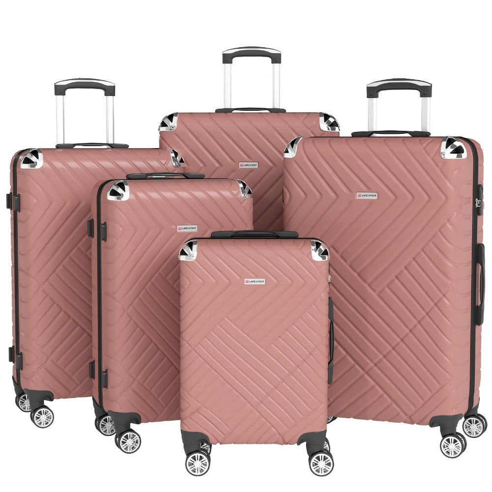 Juego de 5 maletas para vacaciones, viajes de negocios y familiares, juego de maletas rodantes duraderas y ligeras con múltiples tamaños disponibles, mango telescópico, opcional en 10 colores incluyendo negro, rojo, azul, gris, verde, etc.
