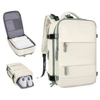 Mochila de Viaje para Cabina de Avion 45x30x20 para Vuelo Barato Equipaje de Mano y Espaciosa con Compartimento para Zapatos y Mochila Antirrobo Multifuncional para Viajes 2210.