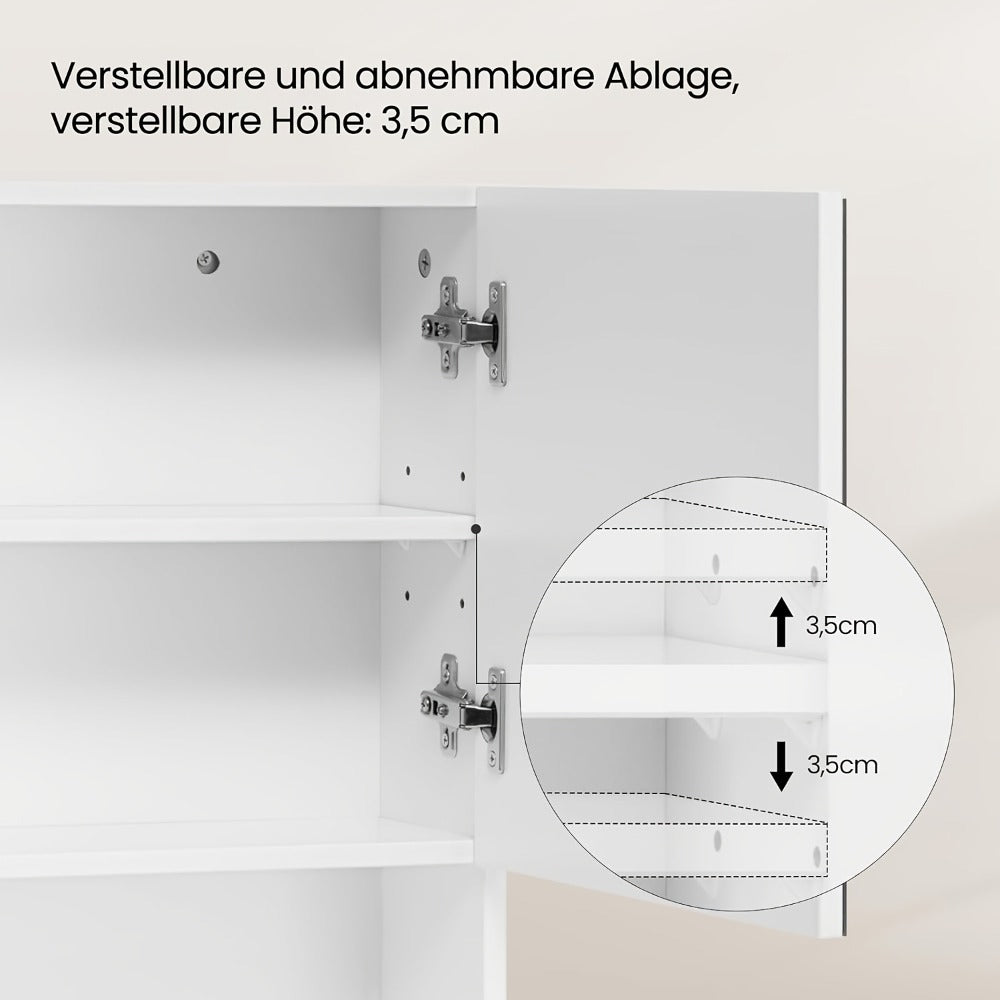 Armario de baño con almacenamiento ajustable | Para lavabo, baño y pasillo