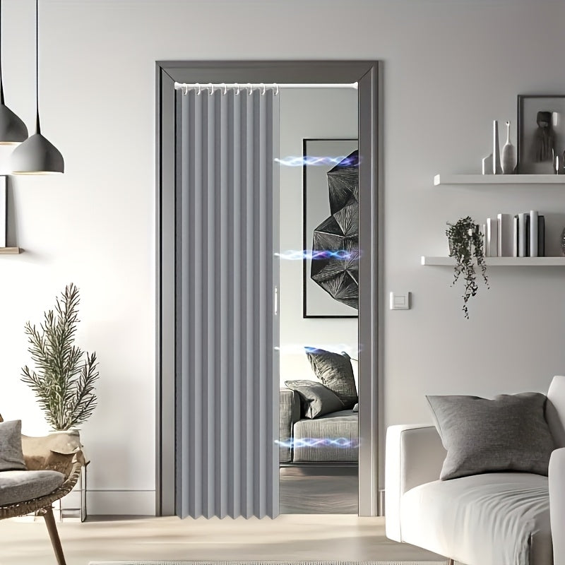 1 Cortina Magnética para Puerta, Cubierta Aislante para Puerta, Cortina Opaca para Puerta, Fácil de Instalar, Dormitorio, Sala de Estar, Cocina, División de Habitación