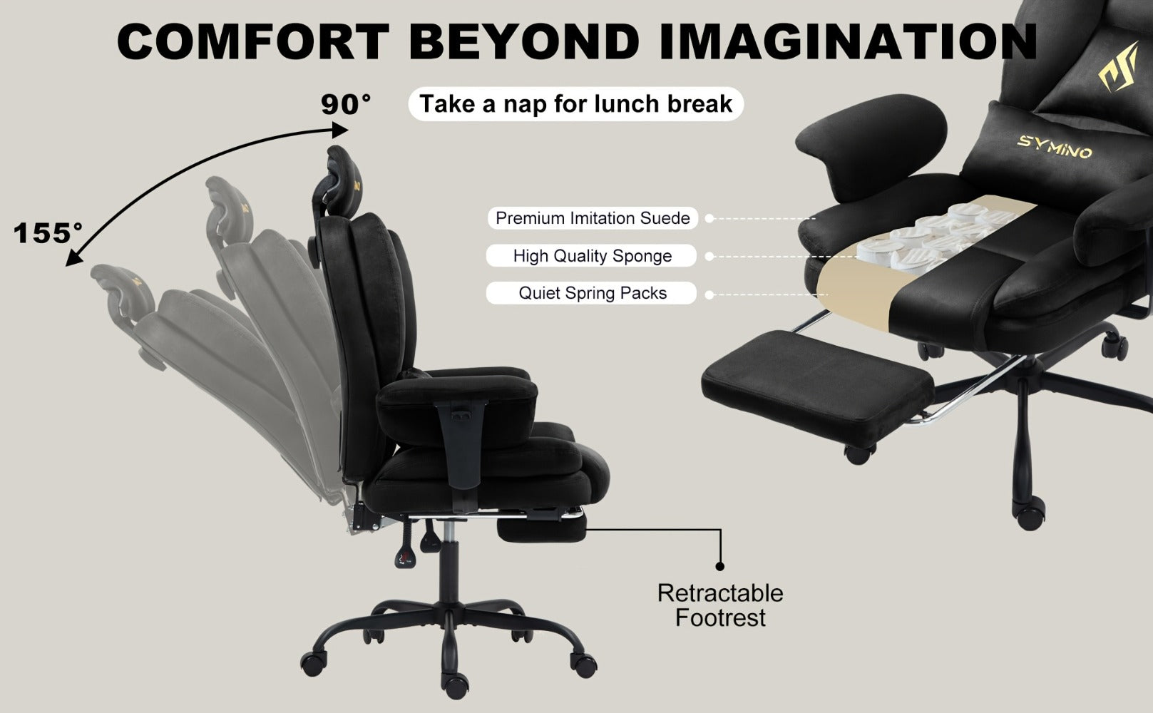 Sillón Sofá para Juegos, Silla de Gamer, Sillón Sofá Ergonómico con Piel Sintética de Pelo Largo