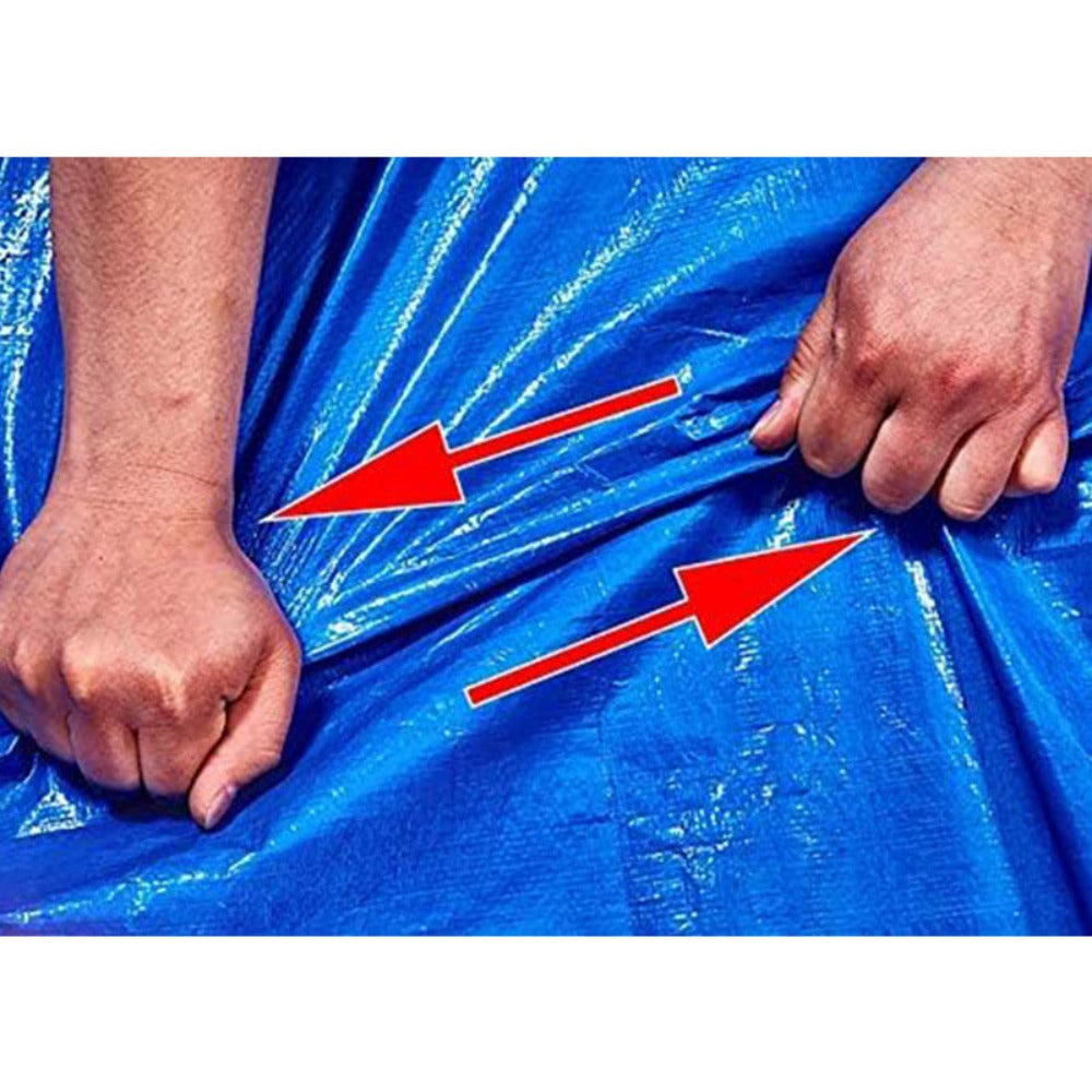 Lona con ojales metálicos |Lona ripstop para exteriores |Bordes reforzados |Ideal para tiendas, camping, techos y uso polivalente |Azul