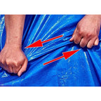 Lona con ojales metálicos |Lona ripstop para exteriores |Bordes reforzados |Ideal para tiendas, camping, techos y uso polivalente |Azul