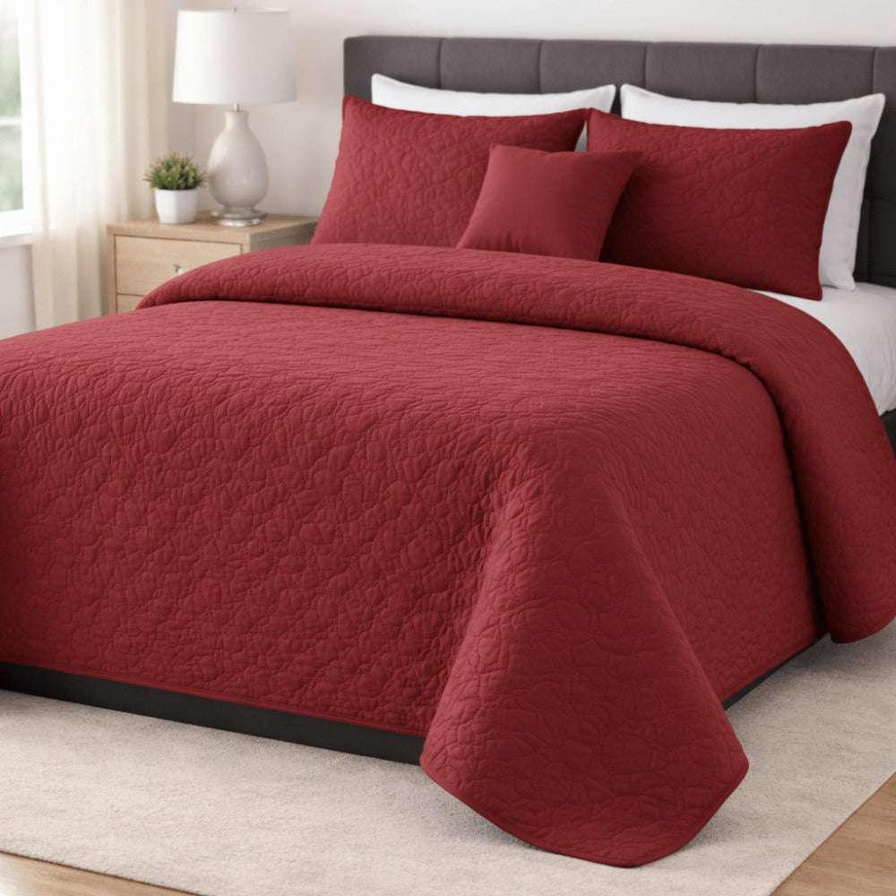 Colcha Bouti Verano Estampada Reversible – Microfibra Suave y Duradera, Antiárrugas, Secado Rápido, Ligera para Cama Individual 90 y Doble – Sin Fundas de Almohada