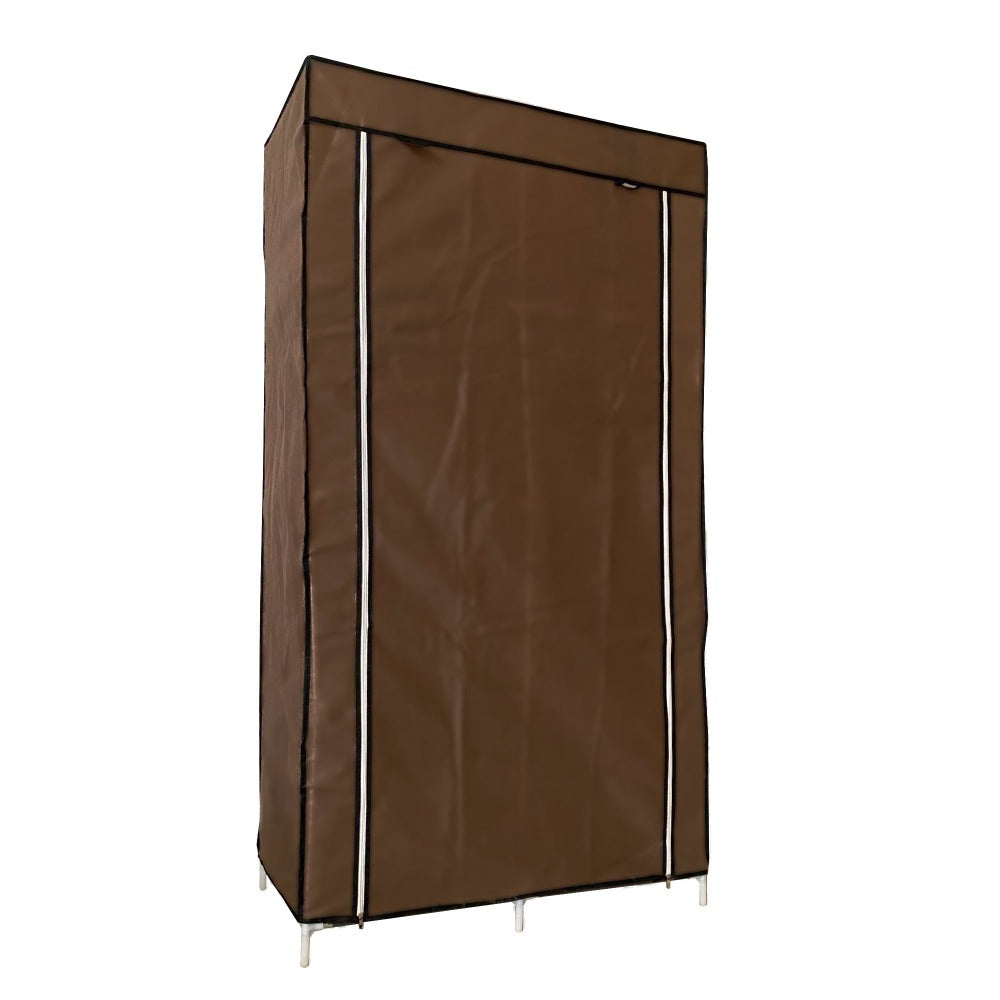 Armario Vestidor de Tela con Bolsillos Laterales Nyana Home - 5 Huecos 1 Ropero 1 Puerta 165x88x45cm Organizador de Ropa y Zapatos Fácil Montaje Ligero y Resistente Ideal para Dormitorio y Vestidor