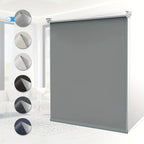 1pc Cortina Enrollable Opaca, Protección Solar, Privacidad, Sin Necesidad de Taladrar, Instalación con Clip, Enrollado Lateral, Ancho Opcional = Ancho de la Tela + 4cm
