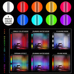 Lámpara de pie de esquina de 1/2 piezas, lámpara de pie LED de cambio de color, ajustable de 56 pulgadas (aprox. 142 cm) con sincronización de música, lámpara de esquina de iluminación ambiental moderna, con control remoto y por APP, modo creativo DIY y t