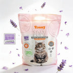 Arena para gatos de tofu, 6L, baja en polvo, sin polvo, fácil de aglomerar, desodorización de larga duración, súper absorbente, se puede tirar directamente al inodoro (original, sabor a manzana, lavanda, limón)