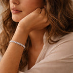 Pulsera tejida para mujer de plata de ley 925 - Elegante collar de plata tejido fino para mujer, regalo de joyería ajustable