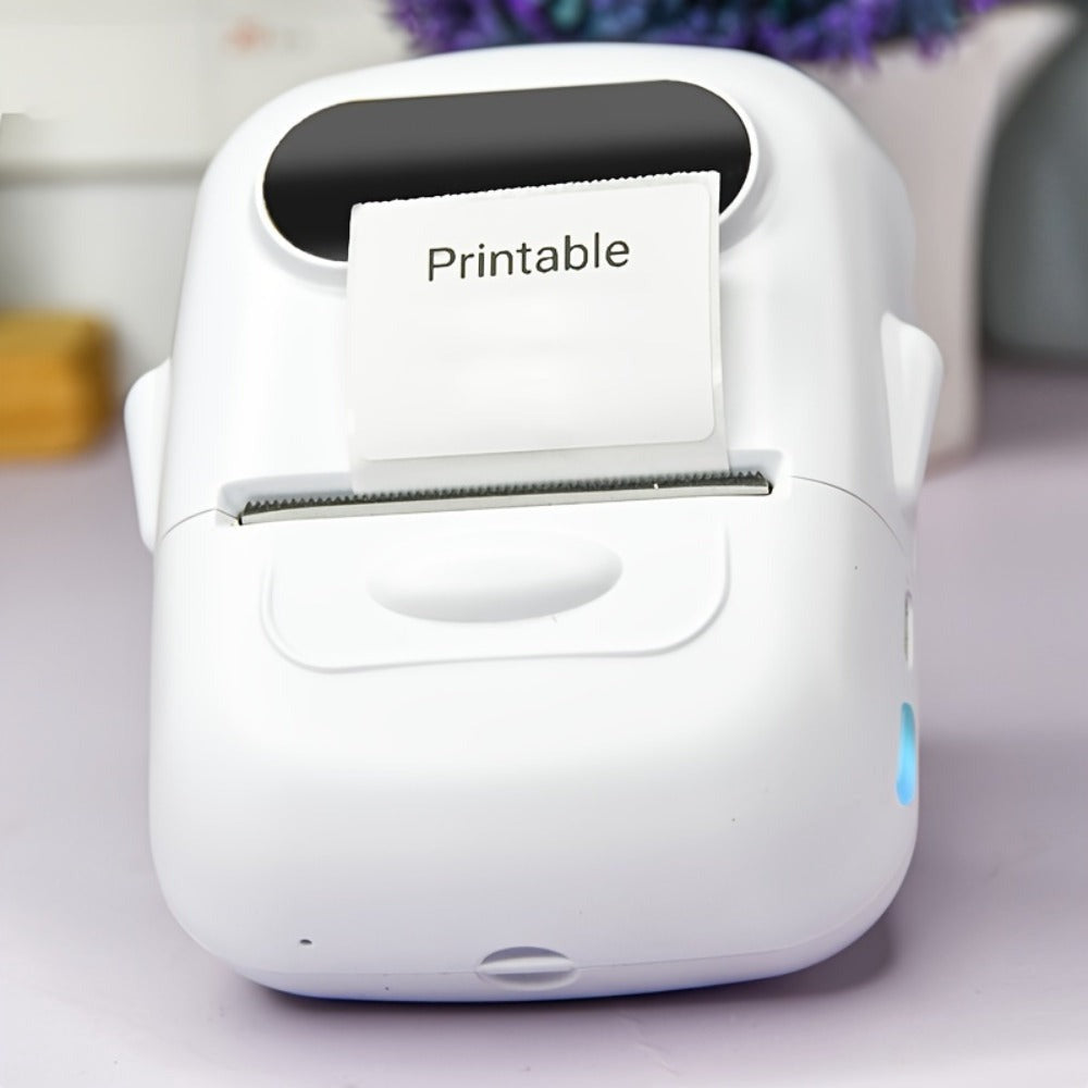 Impresora Portátil de Etiquetas Térmicas para Códigos de Barras, Ropa, Joyería, Venta al Detalle y Snacks, Compatible con Android, IOS, Windows, Incluye 1 Rollo de Etiquetas de 40 × 30 mm, No Requiere Tinta