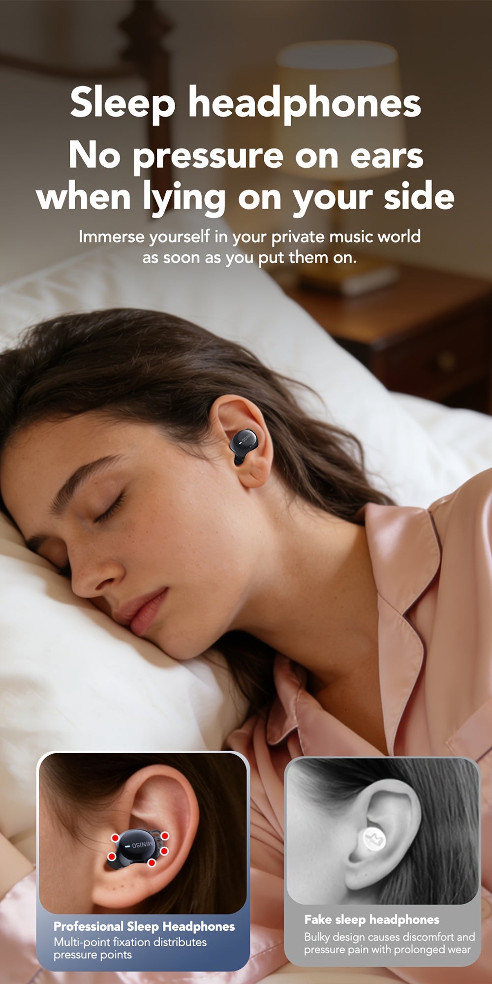Auriculares Bluetooth | MINISO Auriculares con Traducción AI | Inalámbricos 6.0, Carga Rápida Tipo-C, 60 Horas de Reproducción, Conexión Estable