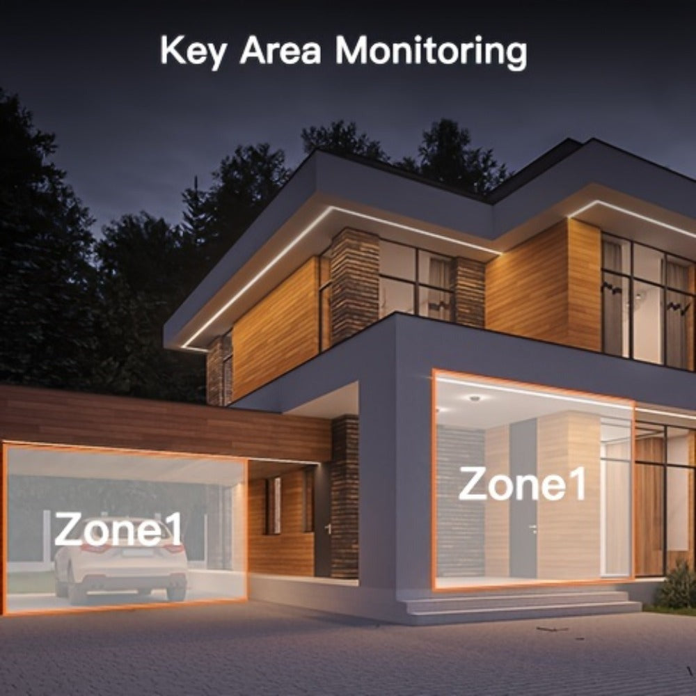 Cámara de seguridad multifuncional inalámbrica para exteriores con wifi, monitoreo de seguridad 2K de alta definición, lente dual, rotación automática, panorámica, inclinación, visión nocturna, detección de movimiento, llamada bidireccional, cámara de seg