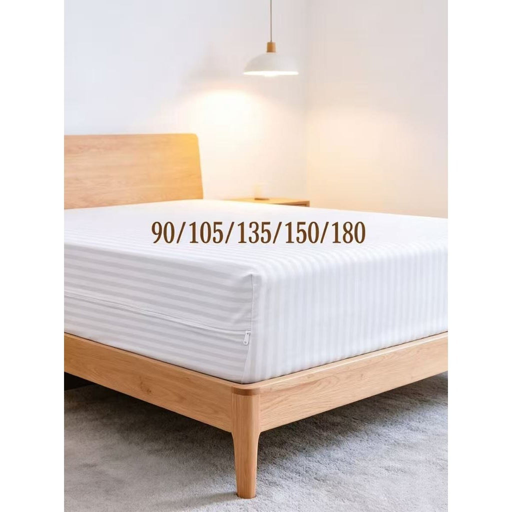 1 pc Protector De Colchon Funda Cutí con altura 25 cm Transpirable con Cremallera 100 Microfibra, Protector Tacto Liso y Suave