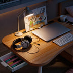 Escritorio plegable para computadora | Bandeja de mesita de noche para laptop | Escritorio portátil plegable para laptop | Práctico para desayunar en la cama/sofá | 60×40×26 cm