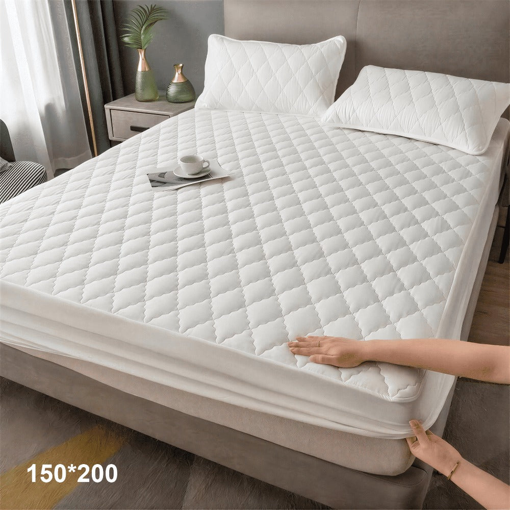 1 pc Protector de colchón acolchado, Súper Suave y Cómoda, Funda de colchón Elástico en Todo Contorno, Lavable a Máquina, Cubre de Colchón Ideal para Dormitorios, Habitaciones de Invitados, Residencias y Hoteles