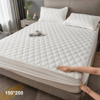 1 pc Protector de colchón acolchado, Súper Suave y Cómoda, Funda de colchón Elástico en Todo Contorno, Lavable a Máquina, Cubre de Colchón Ideal para Dormitorios, Habitaciones de Invitados, Residencias y Hoteles
