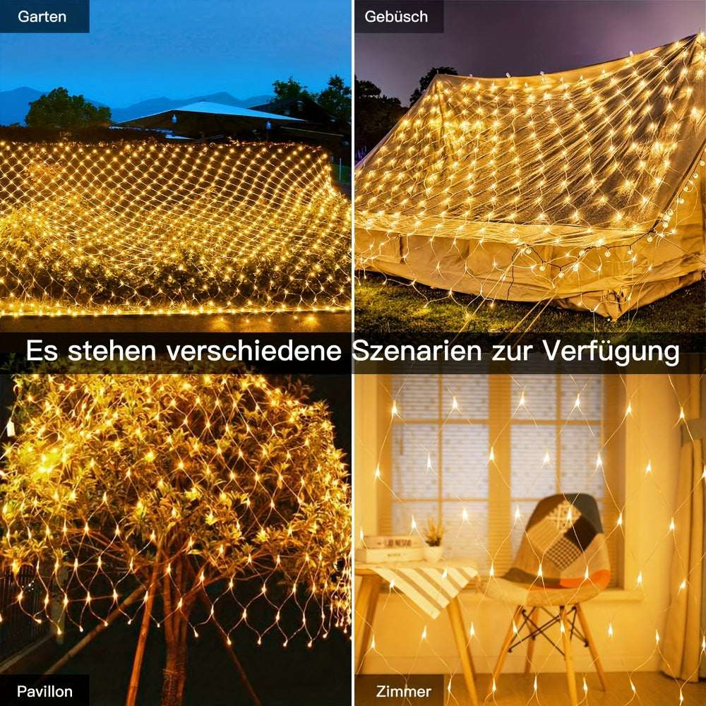 Luces de malla LED decorativas | Navidad jardín fiestas y eventos