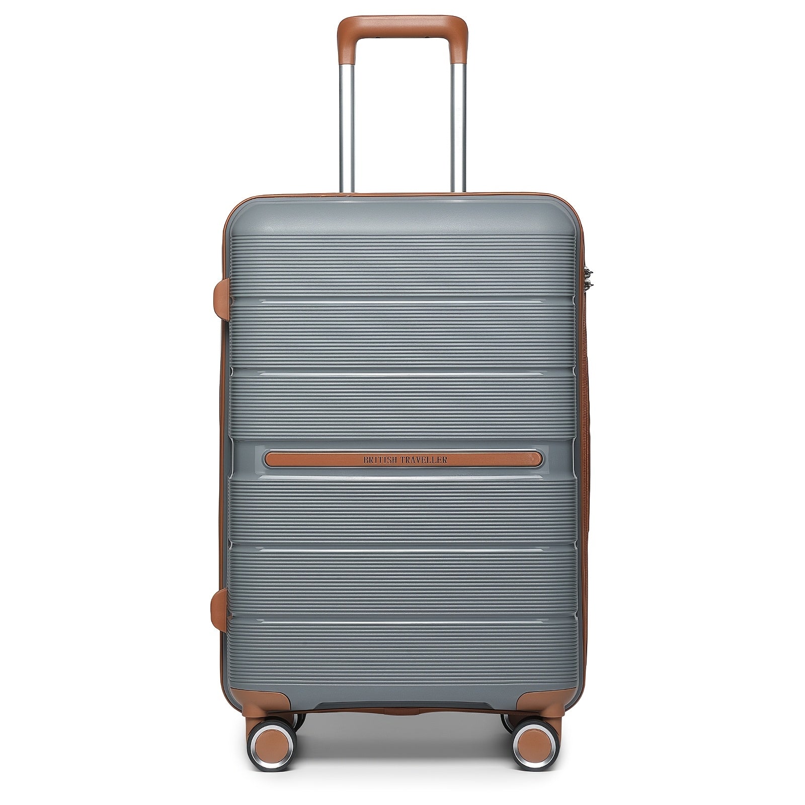 Maleta de Cabina Ligera de Polipropileno de 20/24/28 Pulgadas con Cerradura TSA, Ruedas Giratorias de 4 Ruedas, Adecuada para Viajes Aéreos y Equipaje de Avión