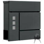 Buzón con cerradura y compartimento 1pc 10.5 cm | Entrada, correo y exterior