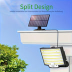 Luz solar exterior con sensor de movimiento 2 piezas | Jardín, entrada y seguridad exterior